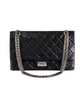 [탑티어/해외배송]샤넬 *정품가죽* 2.55 라지 플랩 백(블랙/은장/카프스킨)