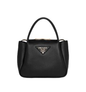 프라다[prada/블랙프라임]레더 탑 핸들백(블랙)