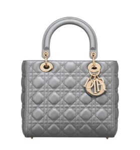 [탑티어/해외배송]디올 레이디 디올 미디엄 백(오팔린 그레이 펄/까나쥬/램스킨)