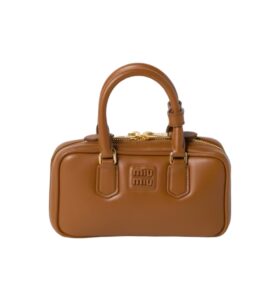 [miumiu]아르카디 가죽 미니 백(코냑)