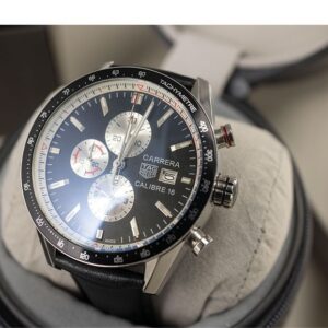 [국내배송]태그호이어 [TAG Heuer] 수입고급 태그호이어 까레라 칼리버16 크로노그래프 블랙