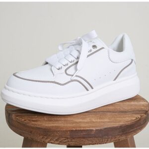 [국내배송]알렉산더맥퀸 오버사이즈드 스니커즈 화이트 그레이