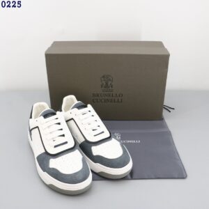 [국내배송]브르넬로 쿠치넬리 카프스킨 스웨이드 배스킷 스니커즈
