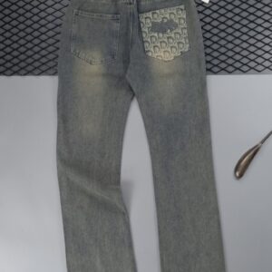 [국내배송]디올 포켓 포인트 밴딩 워싱데님 와이드핏