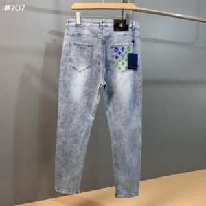 [국내배송]루이비통 24FW 모노그램 블랙탭 워싱 데님 팬츠