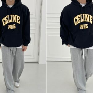 [국내배송]셀린느 코튼플리스 후드(옐로우&화이트)