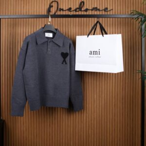 [국내배송]아미 인타르시아 폴로 스웨터