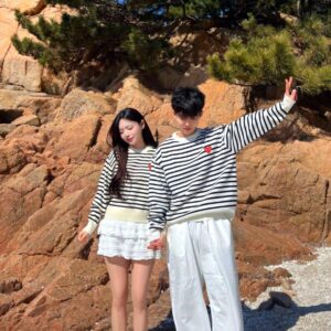 [국내배송]꼼데가르송 워셔블 단가라니트