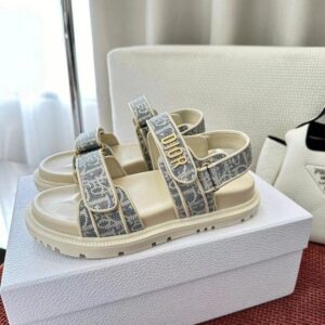 [국내배송]디올 오블리크 (최상위버전) 액트 샌들 샴브레이 블루