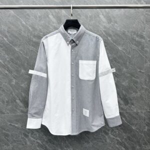 [국내배송]톰브라운 2025FW 암밴드 투톤 배색셔츠