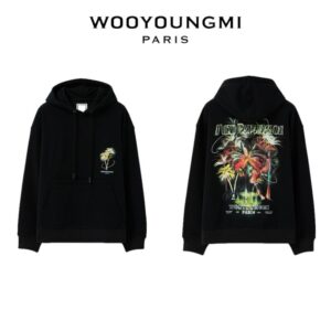 [국내배송]우영미 야자수 그래픽 후드(블랙)