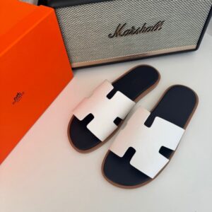 [국내배송]에르메스 이즈미르 블랑 드 파리 블루 슬리퍼