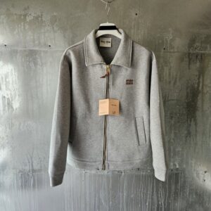 [국내배송]미우미우 저지 블루종 자켓