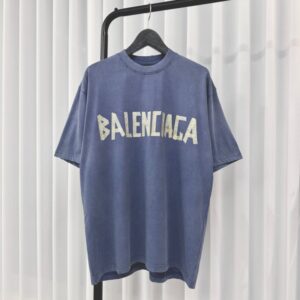 [국내배송]발렌시아가 테이프 타입 미디엄 핏 반팔 티셔츠