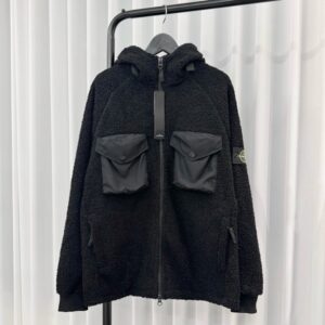 [국내배송]스톤아일랜드 투포켓 플리스 후드집업