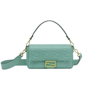 [프리미엄/해외배송]펜디 바게트 백 미디엄 FF(민트 그린)